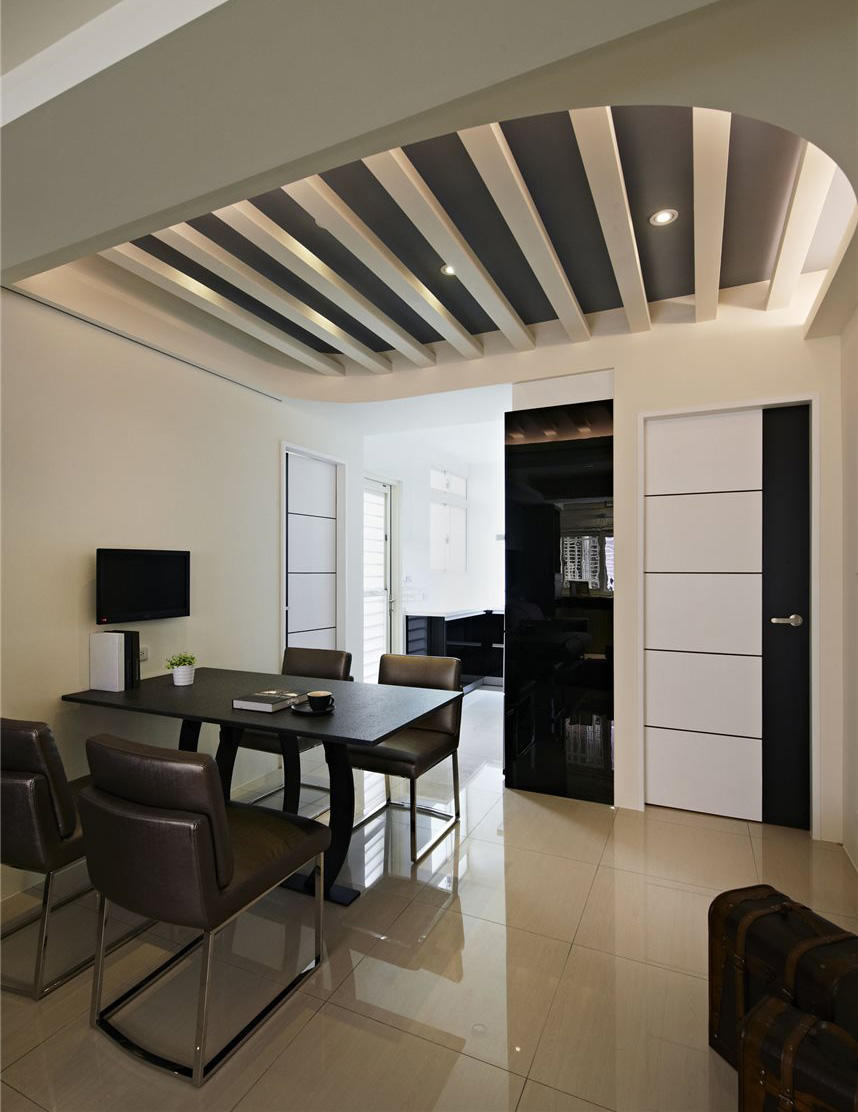 简约现代开放式餐厅设计装修图 - 效果图