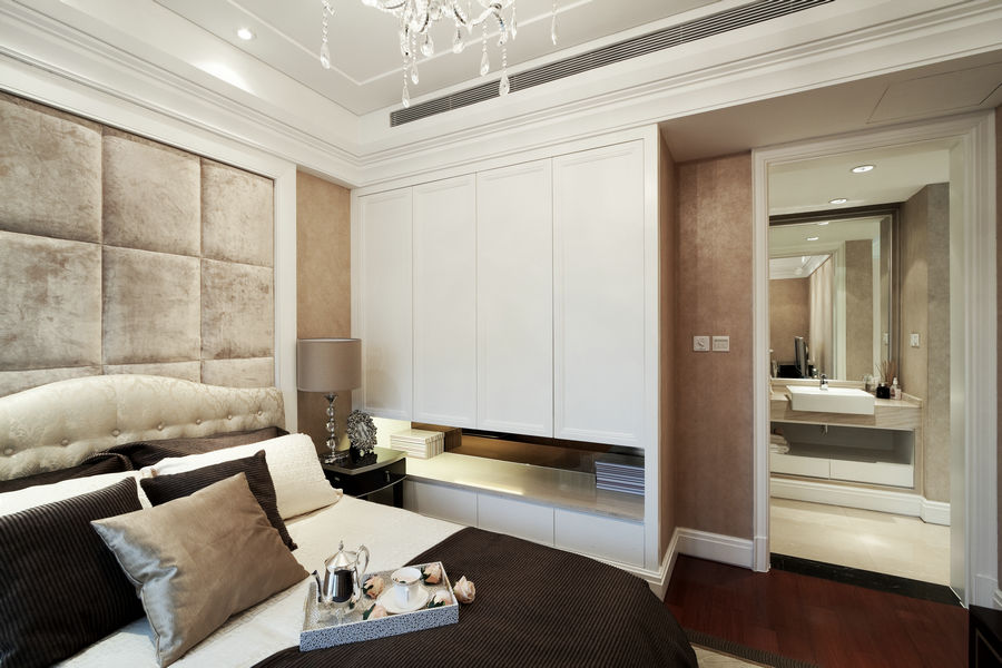 现代装修卧室隔断设计 - 效果图