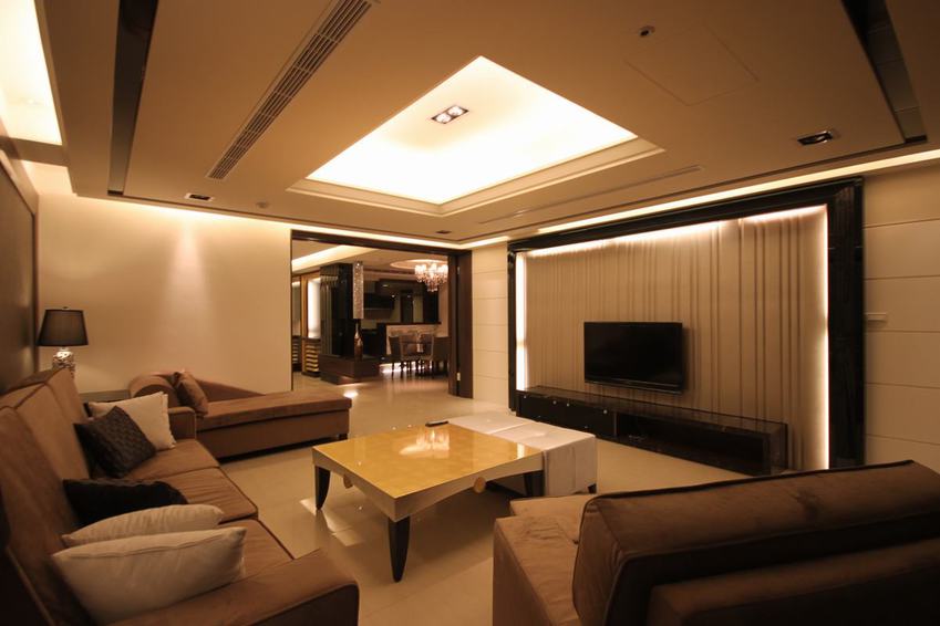 现代家装客厅整体效果图