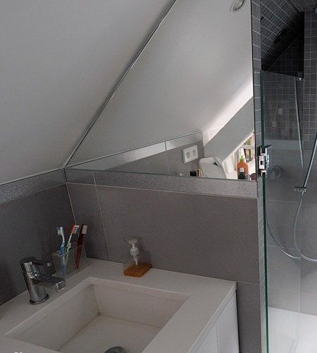 简约阁楼洗漱区设计 - 效果图