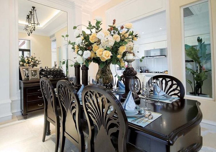 高贵美式风格餐厅效果图