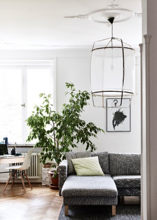 极简北欧小户型公寓室内创意吊灯装饰图 极简北欧小户型公寓室内创意吊灯装饰图