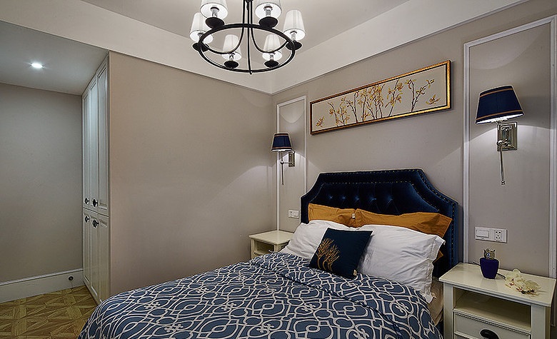 清新唯美混搭美式侧卧室欣赏