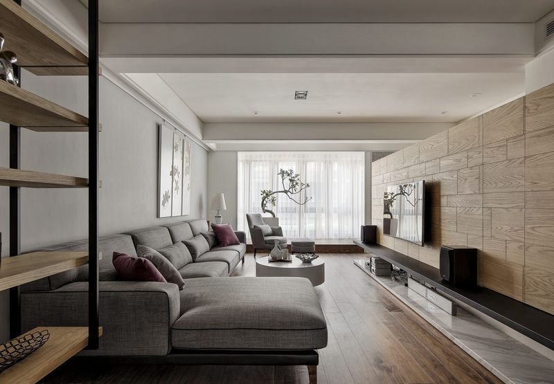 素雅幽静现代三居室之沙发搭配效果图 素雅幽静现代三居室之沙发搭配效果图