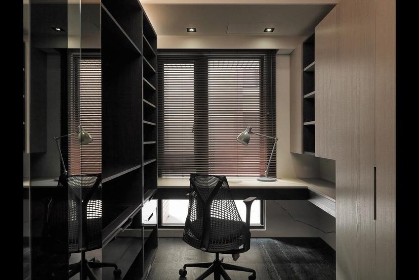 后现代风格公寓书房设计 - 效果图