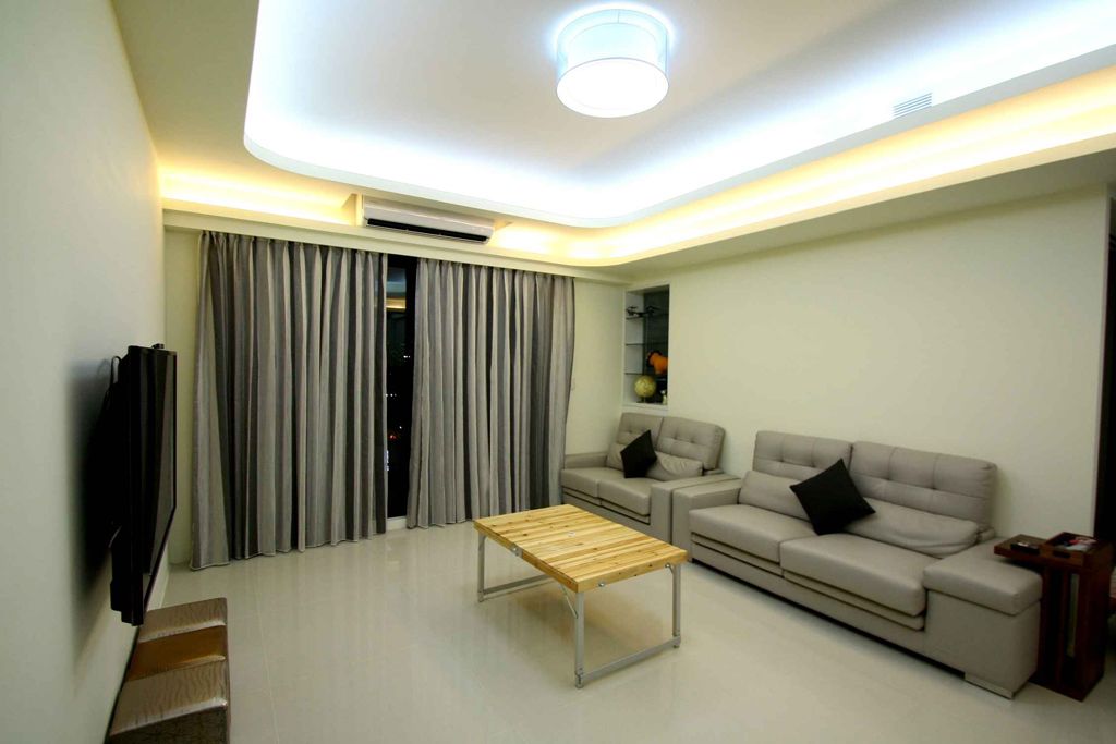 简约家居客厅小方桌装饰 - 效果图