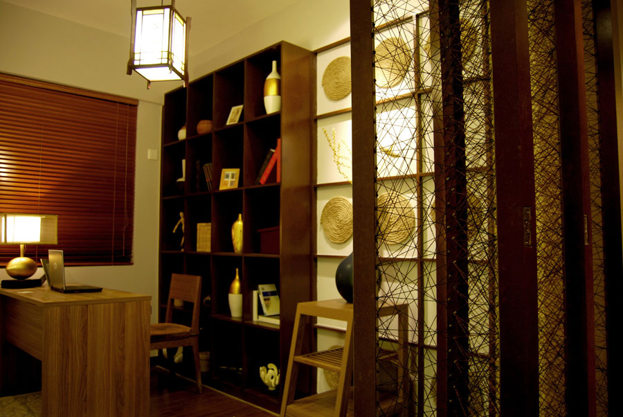 经典东南亚风格二居室书房效果图 经典东南亚风格二居室书房效果图