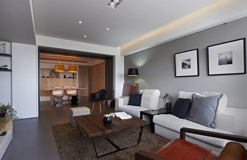 恬淡雅趣现代三居客厅装饰画图片 恬淡雅趣现代三居客厅装饰画图片