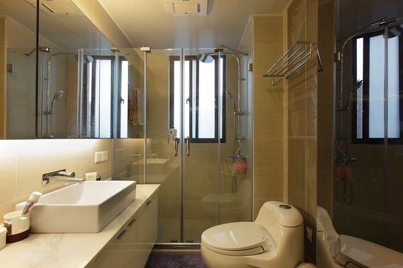 简约宜家整体卫生间装修设计图 - 效果图