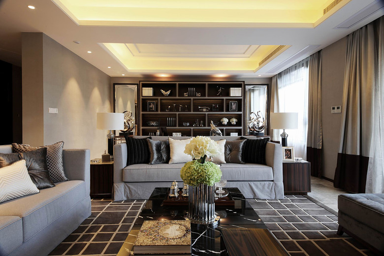 时尚现代客厅沙发背景墙效果图 时尚现代客厅沙发背景墙效果图