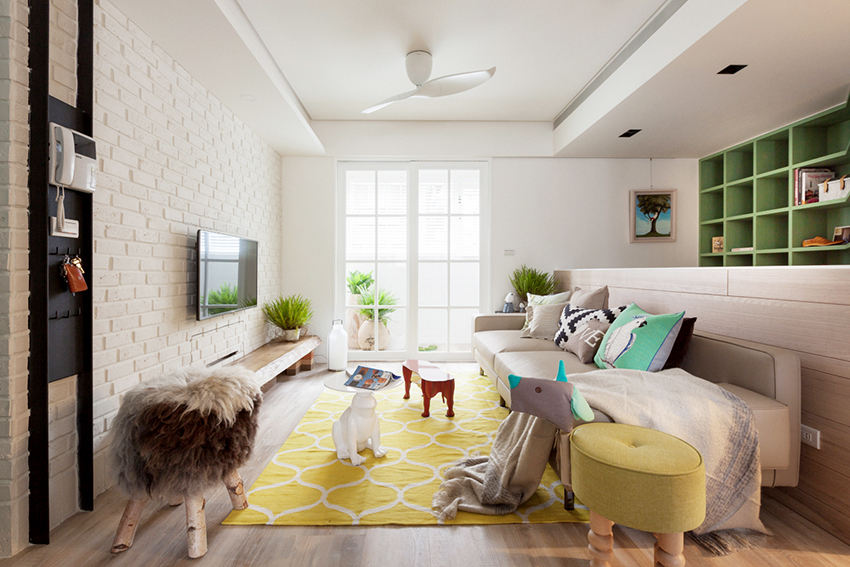 清新自然混搭设计家装客厅效果图 清新自然混搭设计家装客厅效果图