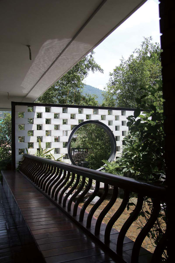 古典新中式过道效果图