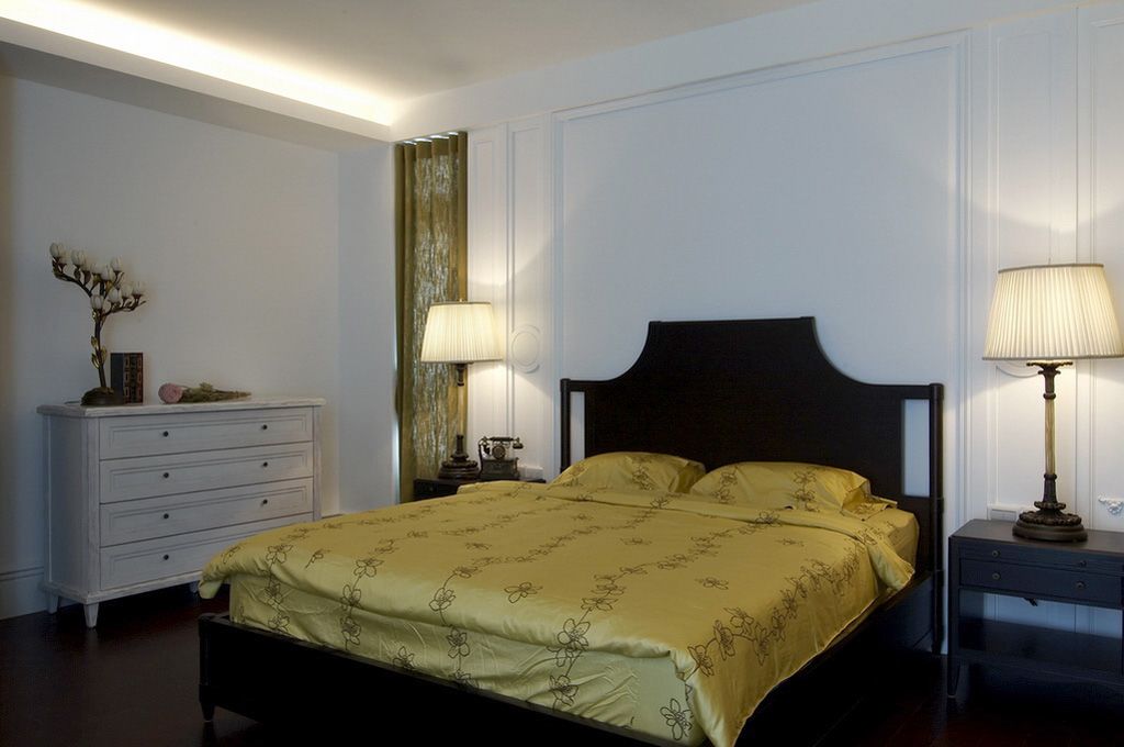 简欧风格卧室台灯效果图