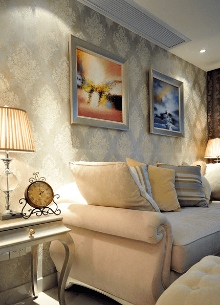 温馨北欧风格家居沙发靠垫装饰图 - 效果图