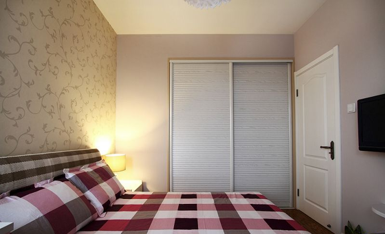 现代装修卧室移门衣柜设计 - 效果图