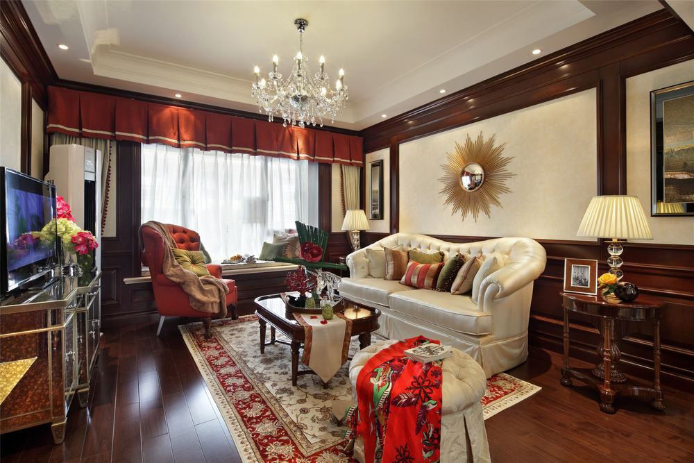 美式装修风格客厅欣赏图 - 效果图