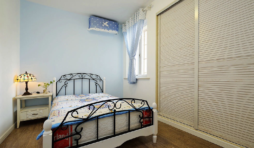 小清新混搭现代风儿童房效果图