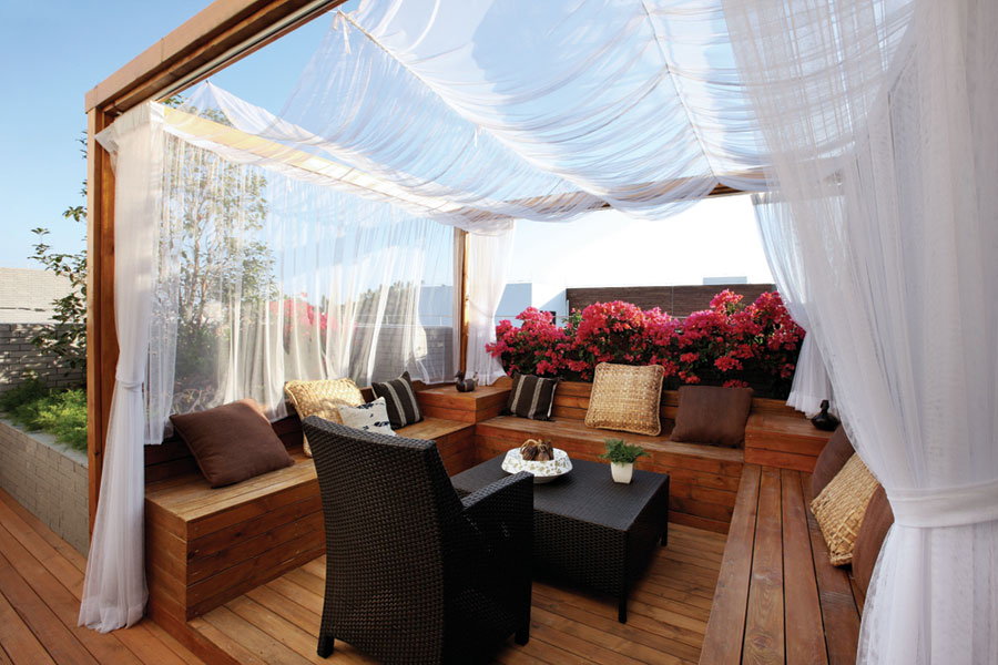 悠然东南亚风格户外休闲区设计案例图 - 效果图