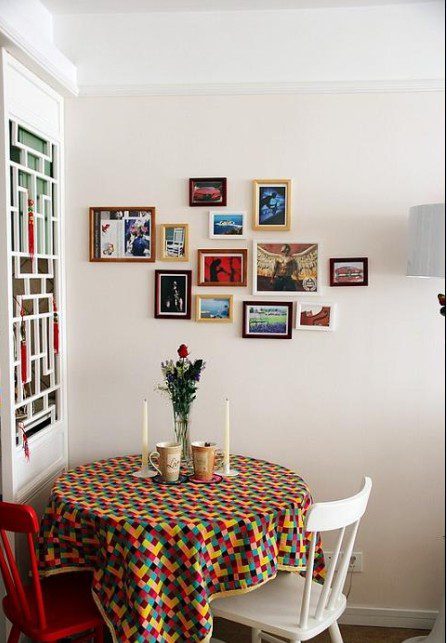 北欧小户型餐厅桌布装饰欣赏 - 效果图