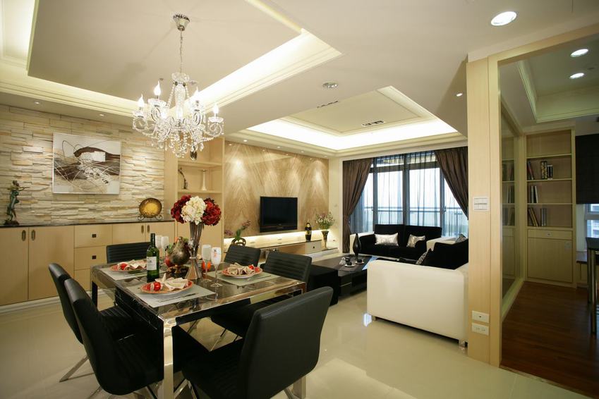 时尚现代餐厅软装设计 - 效果图