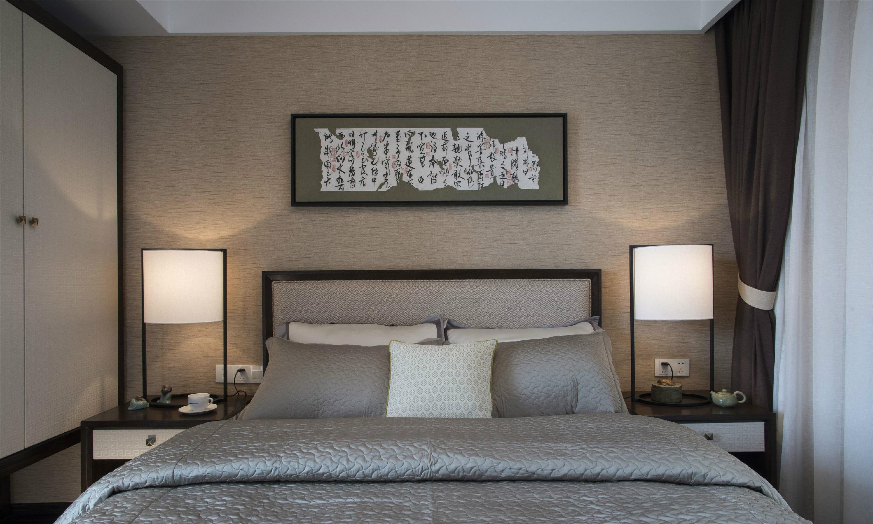 新中式卧室装修设计案例效果图 新中式卧室装修设计案例效果图