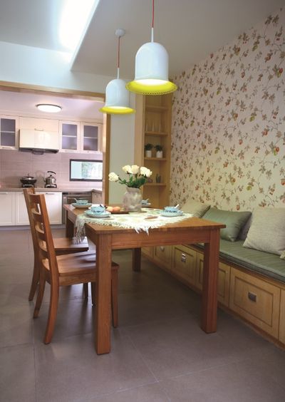 简约田园小碎花餐厅效果图 简约田园小碎花餐厅效果图