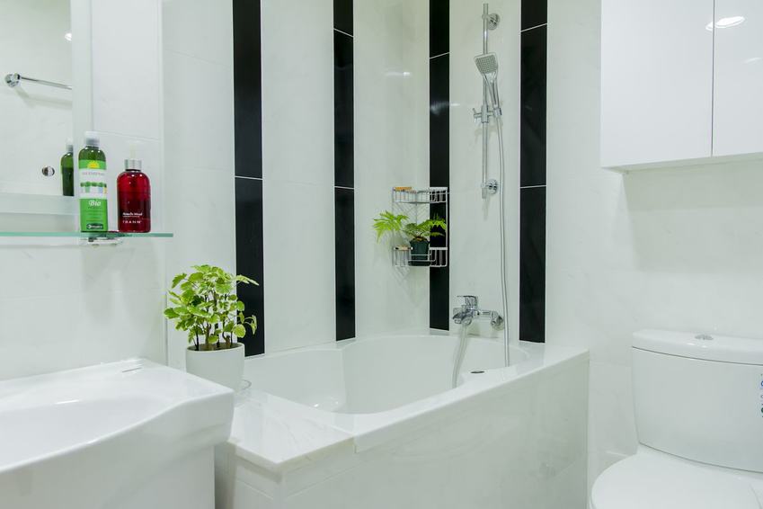 纯净时尚现代卫生间装饰设计 - 效果图