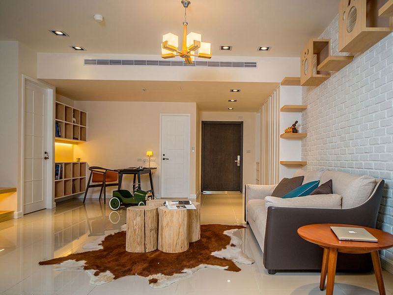 清新自然北欧小二居客厅装修效果图 清新自然北欧小二居客厅装修效果图