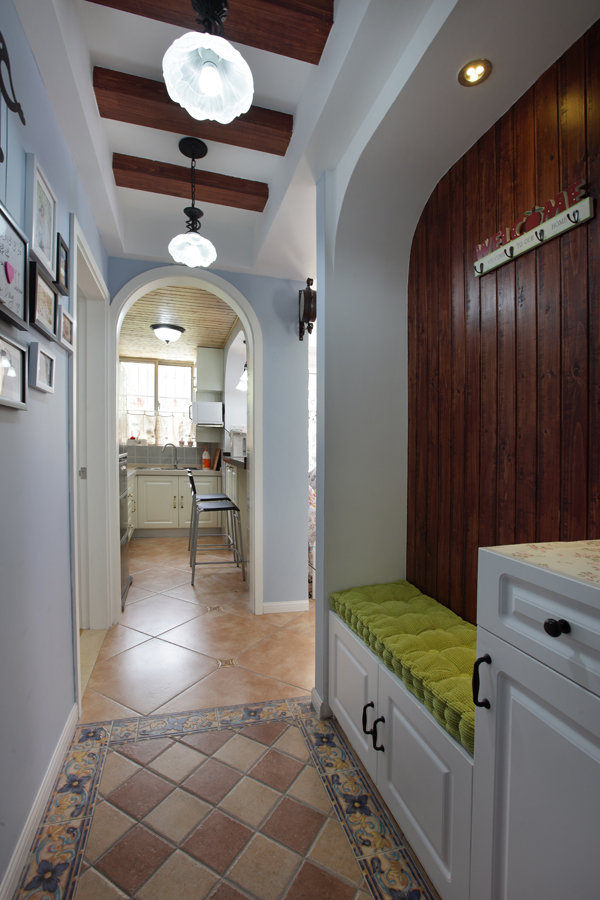 地中海拱门玄关装饰效果图 地中海拱门玄关装饰效果图