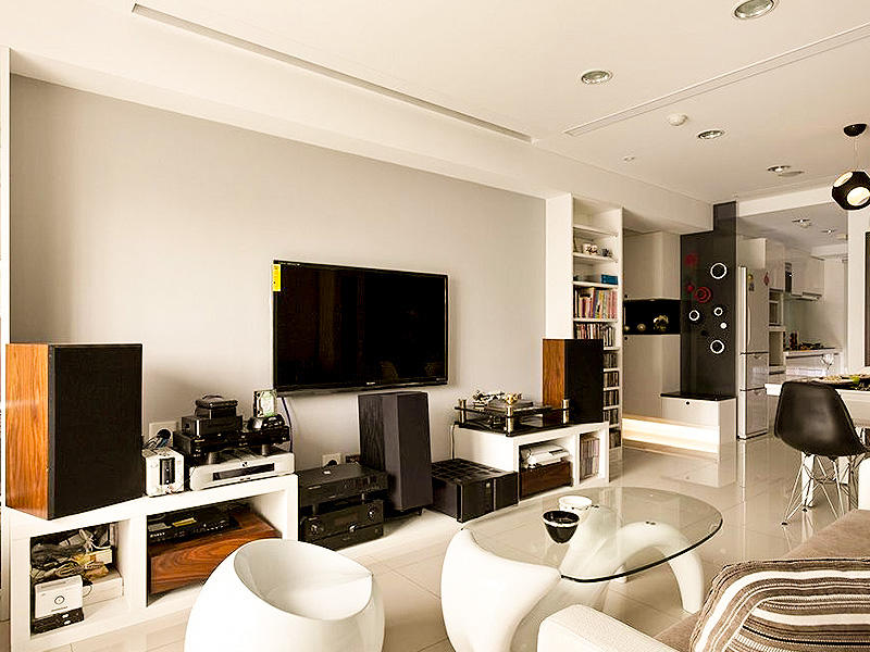 现代简约客厅电视柜隔断效果图 现代简约客厅电视柜隔断效果图