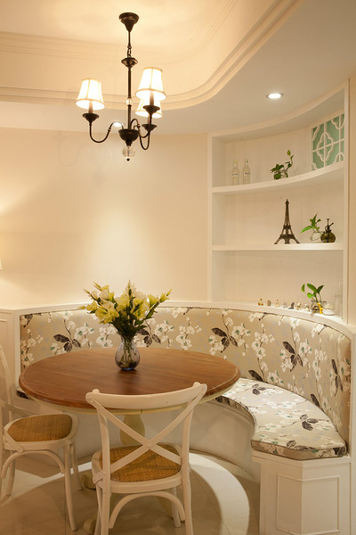 超温馨转角沙发餐厅效果图