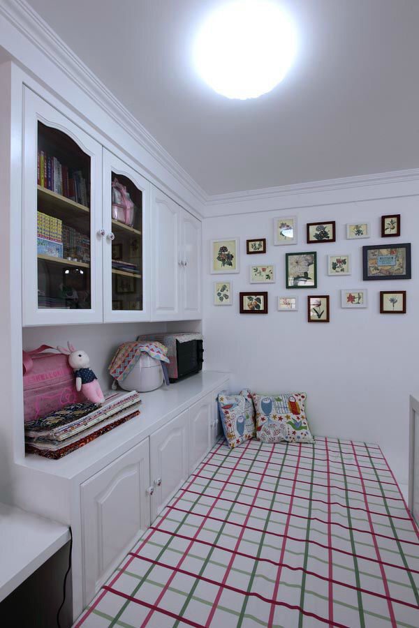 色彩多样又明亮现代地中海书房效果图欣赏