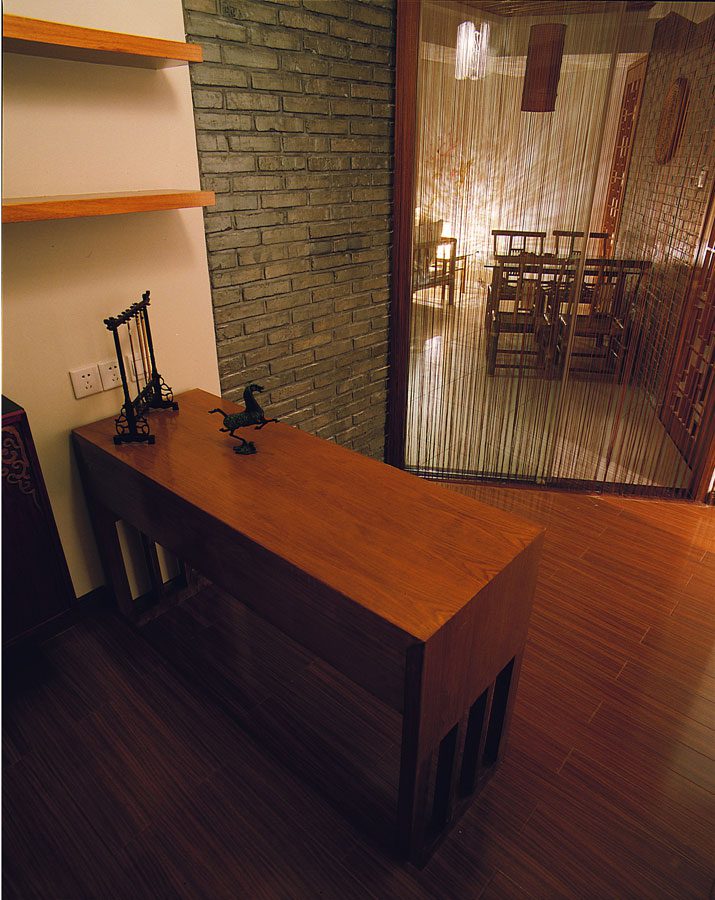 昏黄中式格调书房屏风设计效果图