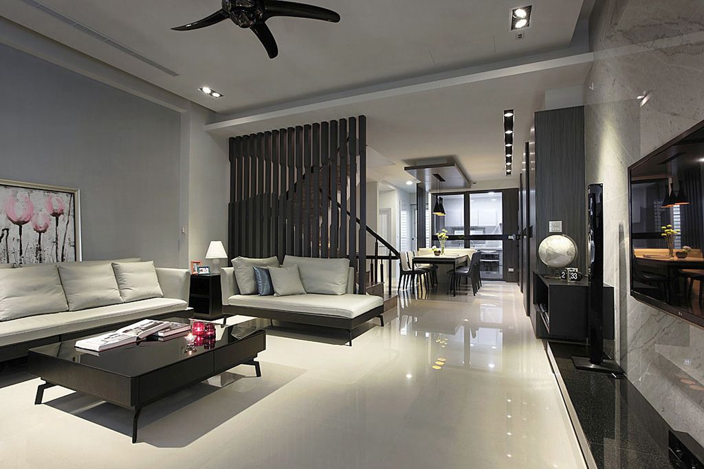 时尚后现代装修复式一楼设计 - 效果图