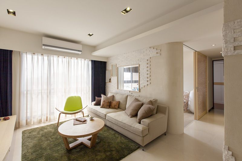 家装客厅创意简约设计装修图 - 效果图