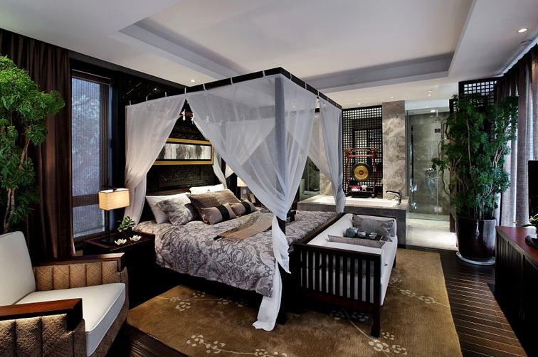 时尚中国风卧室效果图 时尚中国风卧室效果图