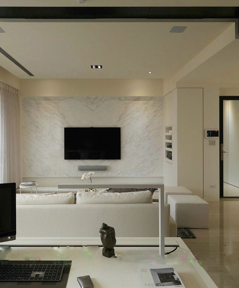 清新明亮现代简约电视背景墙装潢设计图 清新明亮现代简约电视背景墙装潢设计图