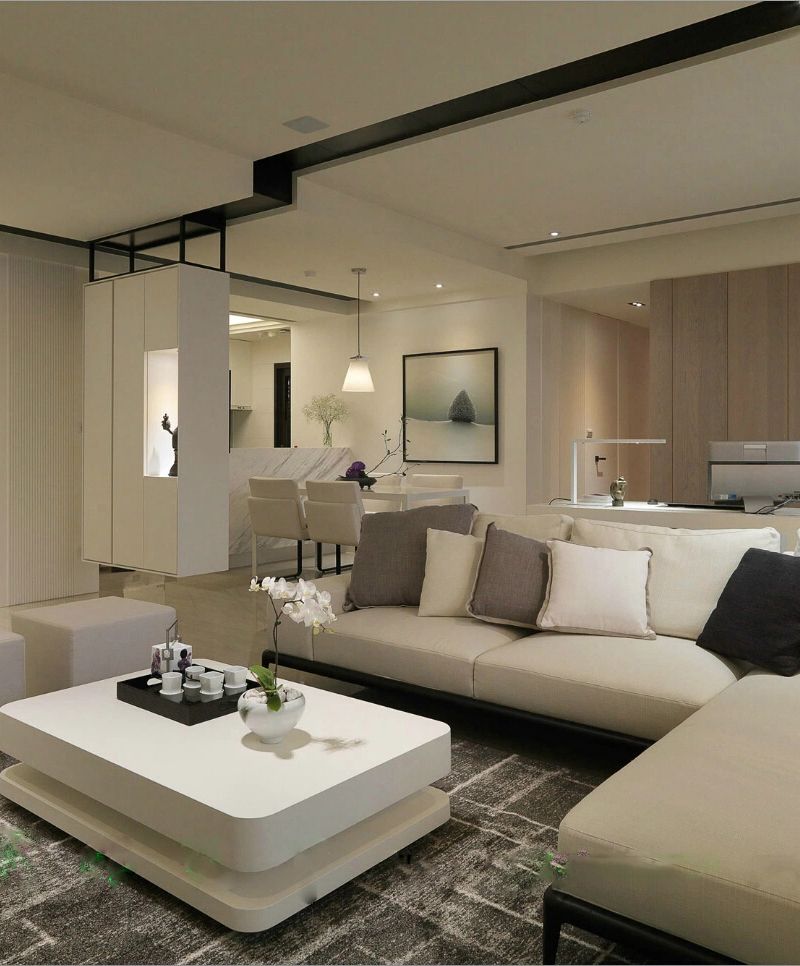 现代简约三居室客厅装修设计欣赏图 现代简约三居室客厅装修设计欣赏图