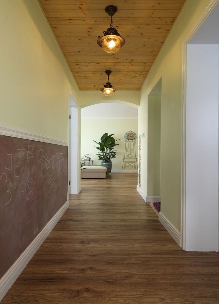 大气简约玄关田园吊顶效果图