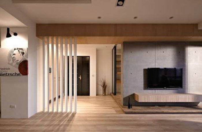 时尚现代公寓简易隔断图 - 效果图