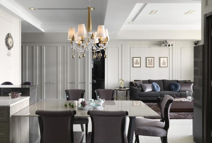 时尚简欧家装餐厅吊灯搭配图 时尚简欧家装餐厅吊灯搭配图