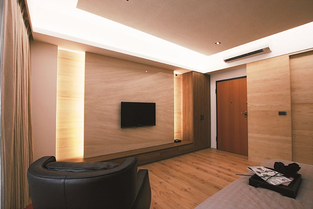 时尚后现代风卧室电视背景墙设计