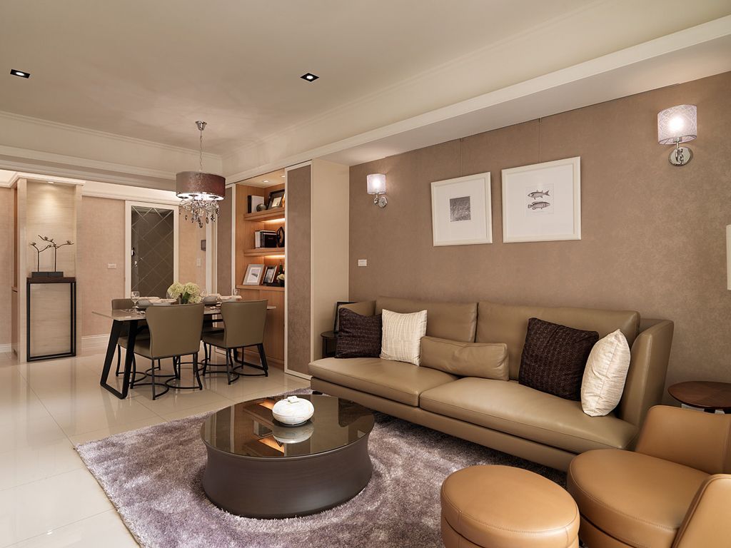 简约设计现代客餐厅一体家装案例图 简约设计现代客餐厅一体家装案例图