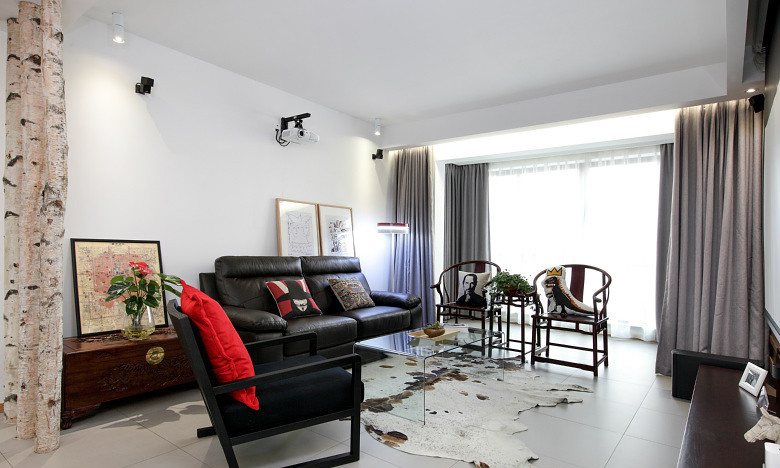 北欧风格客厅落地窗装修设计效果图 北欧风格客厅落地窗装修设计效果图