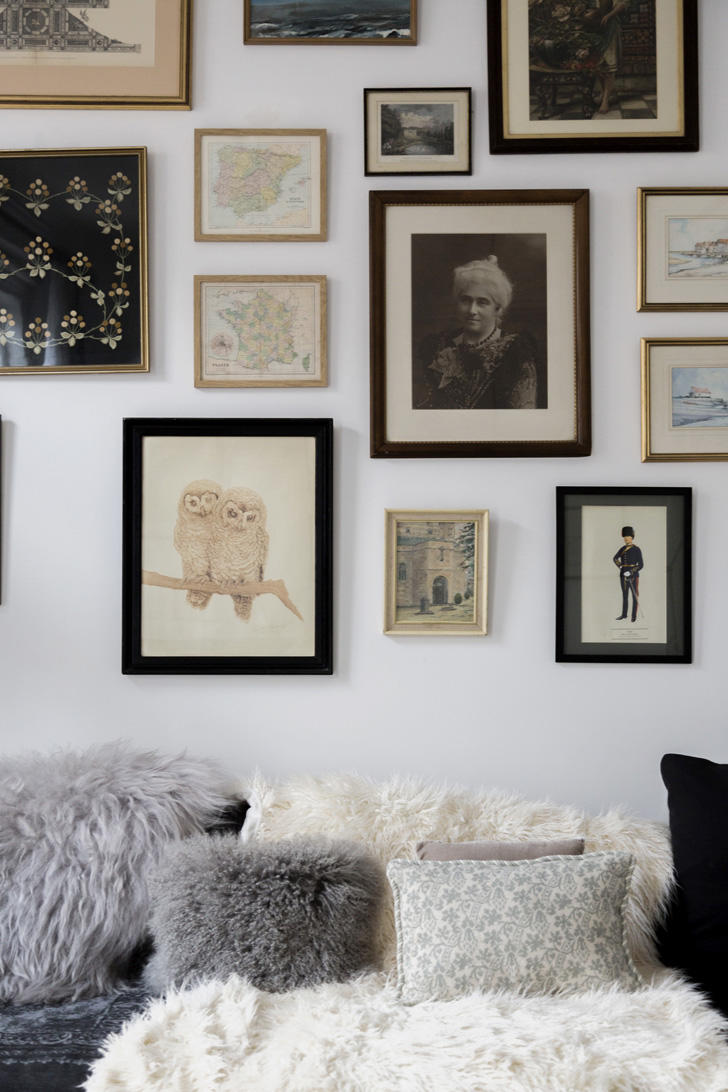 混搭北欧风格白色照片墙设计效果图