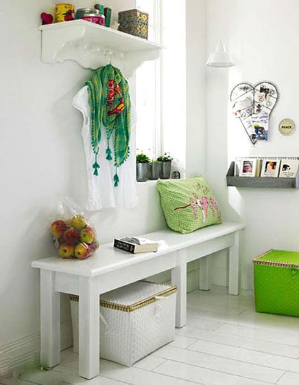 明亮北欧风玄关衣帽架效果图