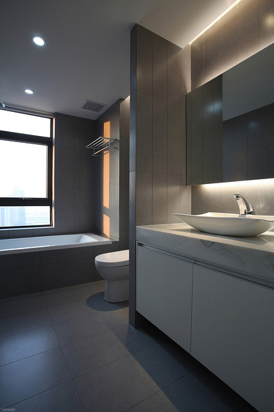 简约清晰现代卫生间欣赏图