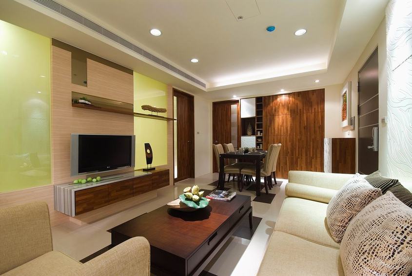 现代自然风情客餐厅装饰图 - 效果图