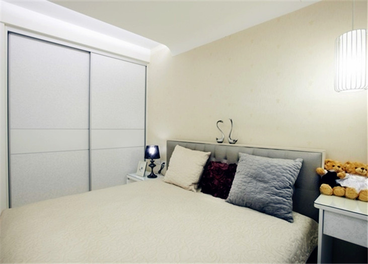 现代简约二居室卧室装潢效果图