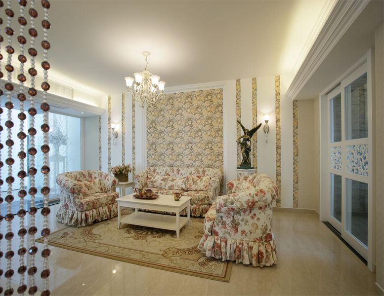 清爽简约田园风格公寓客厅设计装饰效果图 清爽简约田园风格公寓客厅设计装饰效果图